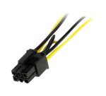 StarTech.com Câble adaptateur d'alimentation SATA vers carte vidéo PCI Express 6 broches de 15 cm