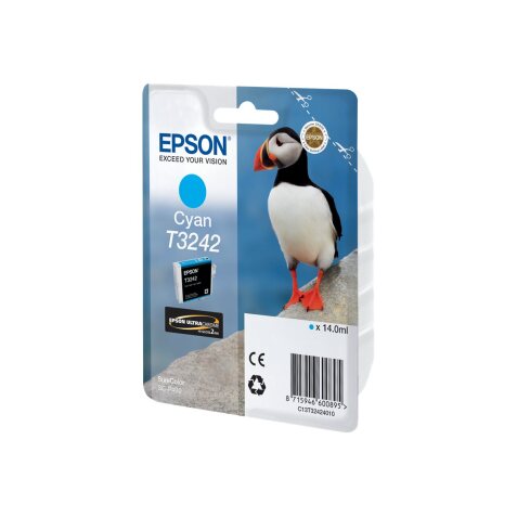 Epson T3242 - cyan - original - ink cartridge