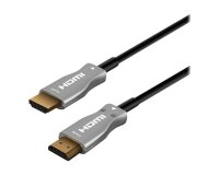 MCL MC385FO-20M câble HDMI HDMI Type A (Standard) Noir, Argent