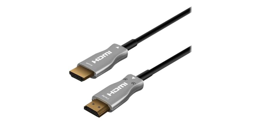 MCL MC385FO-20M câble HDMI HDMI Type A (Standard) Noir, Argent