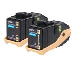 Epson Pack 2 Toners Cyan (2 x 7 500 p)