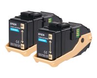 Epson Pack 2 Toners Cyan (2 x 7 500 p)