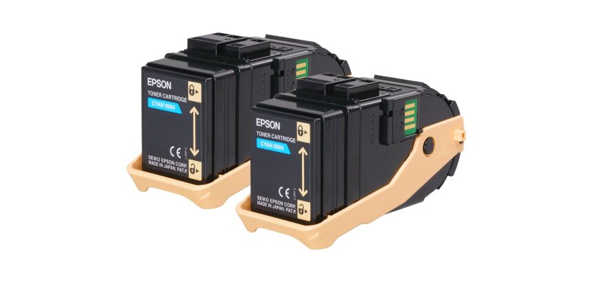 Epson Pack 2 Toners Cyan (2 x 7 500 p)