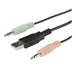 StarTech.com Switch KVM HDMI - 4k 60Hz - Commutateur KVM Compact 2 Ports UHD/Ultra HD USB - KVM avec Câbles Audio, USB & HDMI 1,2m intégrés - Alimentation par Bus & Commutation à Distance - MacBook - ThinkPad