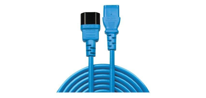 Lindy Rallonge secteur C14 vers C13, bleu, 2m
