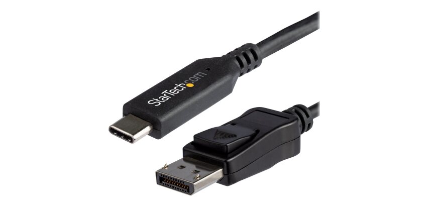 StarTech.com Câble USB-C vers DisplayPort 1.4 de 1,8m - Câble Adaptateur Vidéo 4K/5K/8K USB Type-C vers DP 1.4 Alt Mode - HBR3/HDR/DSC - Câble d'Écran DP 8K 60Hz pour USB-C/Thunderbolt 3