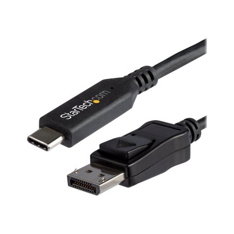 StarTech.com CDP2DP146B câble vidéo et adaptateur 1,8 m USB Type-C DisplayPort Noir