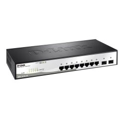 D-Link DGS-1210-10 Géré L2 Gigabit Ethernet (10/100/1000) 1U Noir, Gris