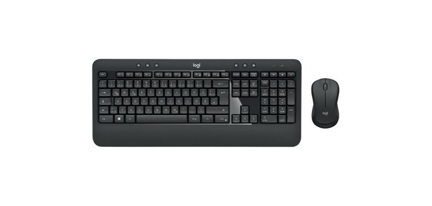 Logitech Advanced MK540 clavier Souris incluse USB QWERTZ Allemand Noir, Blanc