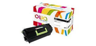 Toner remanufacturé OWA - standard - Noir - pour LEXMARK 24B6213