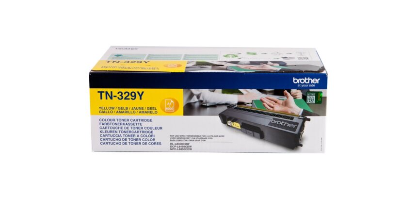 Brother TN-329Y - Cartouche de toner originale – Jaune