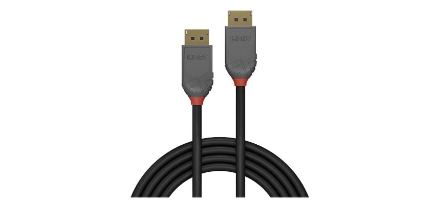 Lindy Câble DisplayPort 1.4, Anthra Line, 1m