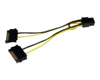 StarTech.com Câble adaptateur d'alimentation SATA vers carte vidéo PCI Express 6 broches de 15 cm