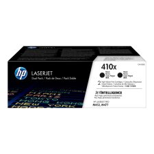 HP 410X LaserJet, lot de 2 cartouches de toner grande capacité authentiques, noir