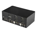 StarTech.com Switch KVM DisplayPort double affichage à 2 ports - 4K 60 Hz