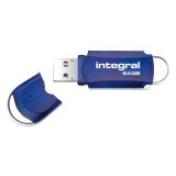 Integral INFD64GBCOU lecteur USB flash 64 Go USB Type-A 2.0 Bleu, Argent
