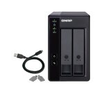 QNAP TR-002 Boîtier de disques de stockage Boîtier disque dur/SSD Noir 2.5/3.5"