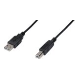 Câble USB 2.0, USB-A mâle - USB-B mâle, 1,8 m