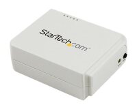 StarTech.com Serveur d'impression USB 2.0 sans fil N avec port Ethernet 10/100 Mb/s - 802.11 b/g/n