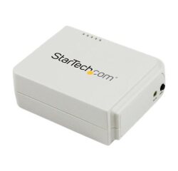 StarTech.com Serveur d'impression USB 2.0 sans fil N avec port Ethernet 10/100 Mb/s - 802.11 b/g/n