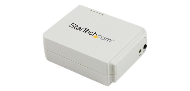 StarTech.com Serveur d'impression USB 2.0 sans fil N avec port Ethernet 10/100 Mb/s - 802.11 b/g/n