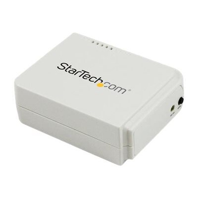 StarTech.com Serveur d'impression USB 2.0 sans fil N avec port Ethernet 10/100 Mb/s - 802.11 b/g/n