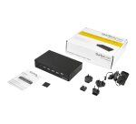 StarTech.com Switch KVM USB DisplayPort à 4 ports avec hub USB 3.0 intégré - 4K 30 Hz