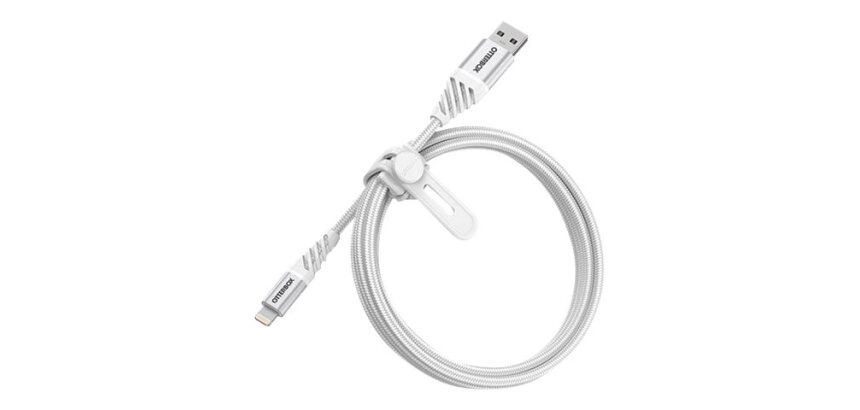 OtterBox Premium Cable USB A-Lightning 1M, Cloud Sky White