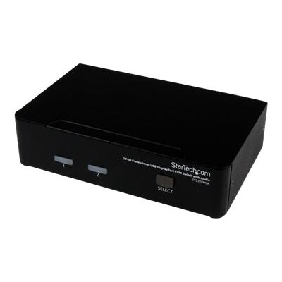 StarTech.com Commutateur KVM 2 Ports DisplayPort, USB et Audio - Switch KVM - 2560x1600