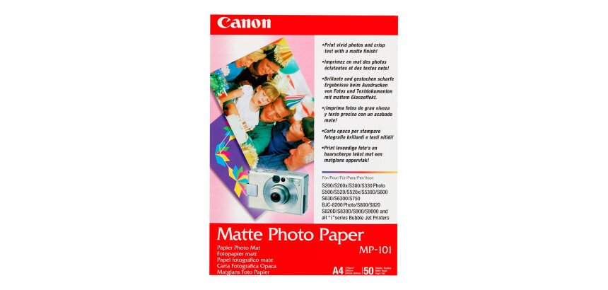 Papier jet d’encre Canon MP-101 A4 170g mat 50 feuilles