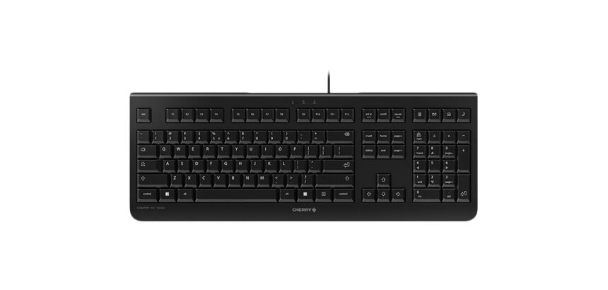 CHERRY KC 1000 clavier Bureau USB QWERTY Anglais américain Noir