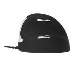 R-Go Tools Souris Ergonomique R-Go HE Break avec logiciel de pause, droiter, moyen (longueur de la main 165-185 mm), filaire, noir