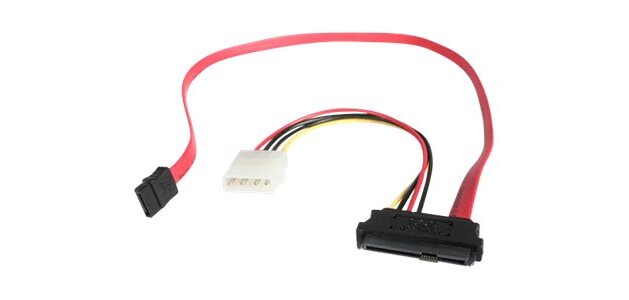 StarTech.com Câble Adaptateur SAS SFF 8482 vers SATA avec Alimentation LP4 - 46 cm