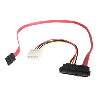 StarTech.com Câble Adaptateur SAS SFF 8482 vers SATA avec Alimentation LP4 - 46 cm
