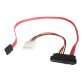 StarTech.com Câble Adaptateur SAS SFF 8482 vers SATA avec Alimentation LP4 - 46 cm