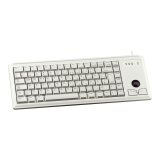 CHERRY G84-4400 TRACKBALL KEYBOARD Clavier filaire miniature, trackball, PS2, gris clair, AZERTY - FR