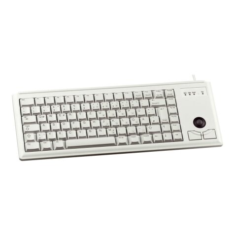 CHERRY G84-4400 TRACKBALL KEYBOARD Clavier filaire miniature, trackball, PS2, gris clair, AZERTY - FR