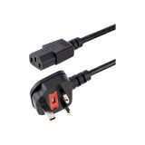 StarTech.com Câble d'Alimentation PC 3 m- Prise de Secteur UK - IEC 320 C13 vers BS 1363