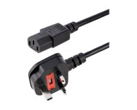 StarTech.com Câble d'Alimentation PC 3 m- Prise de Secteur UK - IEC 320 C13 vers BS 1363