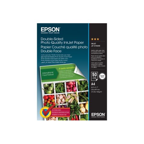 Epson Double-Sided Photo Quality Inkjet Paper - A4 - 50 Sheets