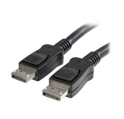 StarTech.com Câble DisplayPort 1.2 50cm - Câble DisplayPort Certifié VESA 4K x 2K Ultra HD - Câble Court DP à DP pour Moniteur - Cordon d'Affichage/Vidéo DP Fin - Connecteurs DP à Verrouillage