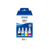 Epson EcoTank 664 - 4-pack - black, yellow, cyan, magenta - original - ink refill