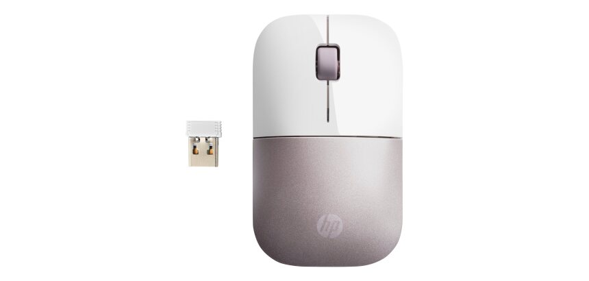 HP Souris sans fil Z3700 - Blanche/rose