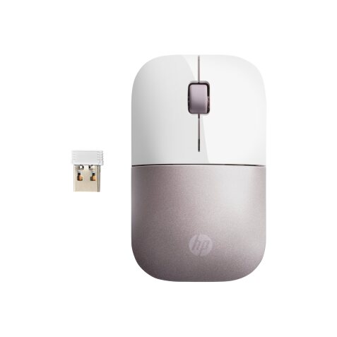 HP Souris sans fil Z3700 - Blanche/rose