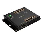 StarTech.com Switch Industriel POE+ Gigabit Ethernet 8 ports - 2 connexions MSA SFP - 30W - Switch Gbe Haute Puissance L2 adminstrable renforcé - Fixation murale Rail DIN IP-30/ -40C° à 75C°