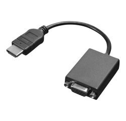 Lenovo HDMI / VGA 0,2 m Noir