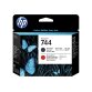 HP 744 - Schwarz, Chromatic Red - Druckkopf