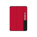 OtterBox Coque Symmetry Folio pour iPad 7th/8th/9th gen, Antichoc, anti-chute, étui folio de protection fin, testé selon les normes militaires, Rouge, livré sans emballage