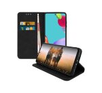 DLH Etui folio noir porte cartes avec rabat pour Samsung Galaxy A52 (SM-A525) et Galaxy A52 5g (SM-A526)