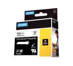 DYMO RHINO Etiquette industrielle en polyester noir/blanc